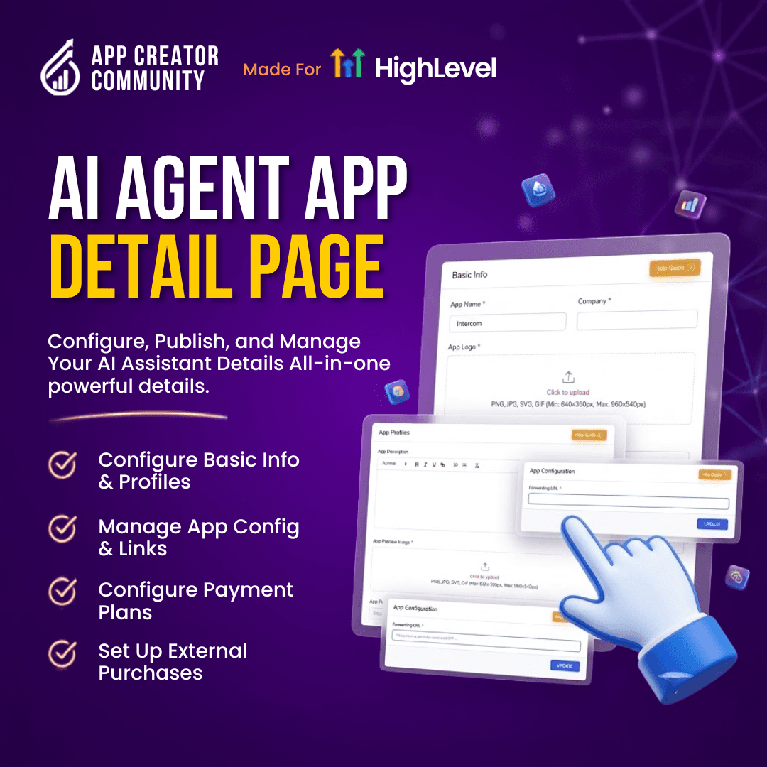 AI Agent App Detail Page