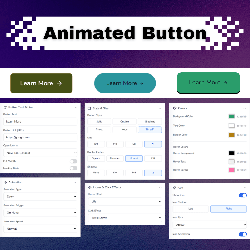 Animated Button Widget