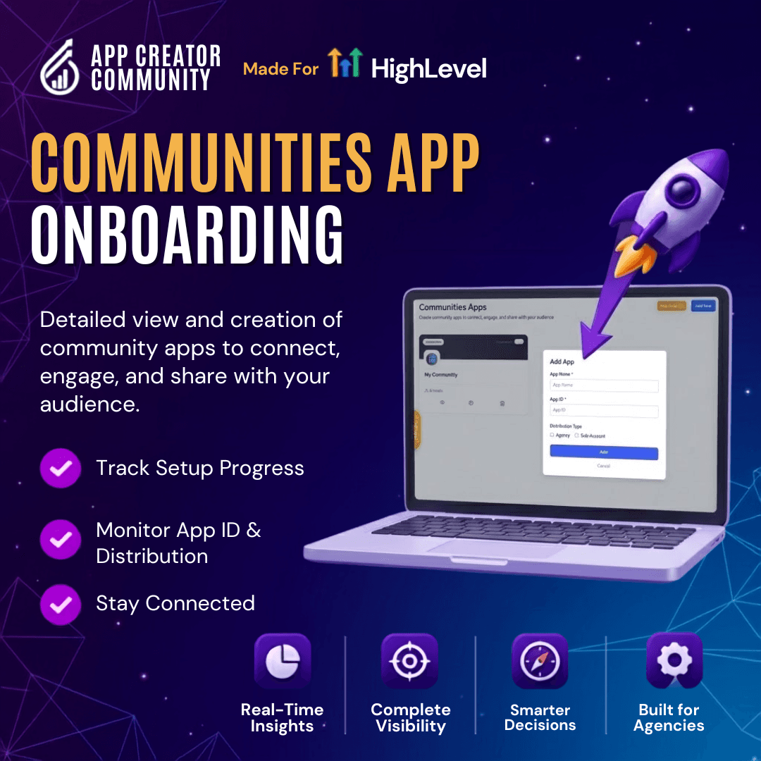 Communities App Onboarding