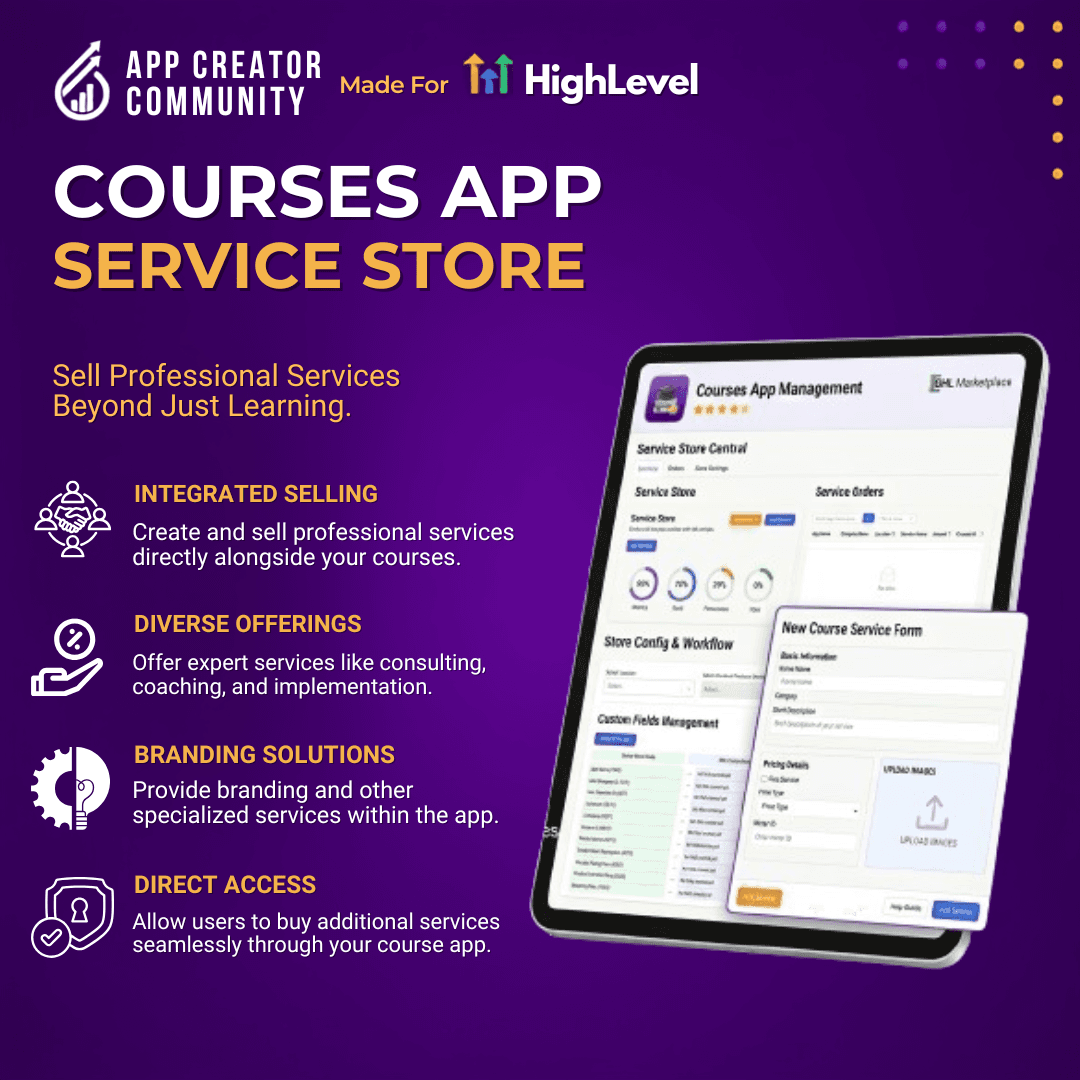Courses App Service Store