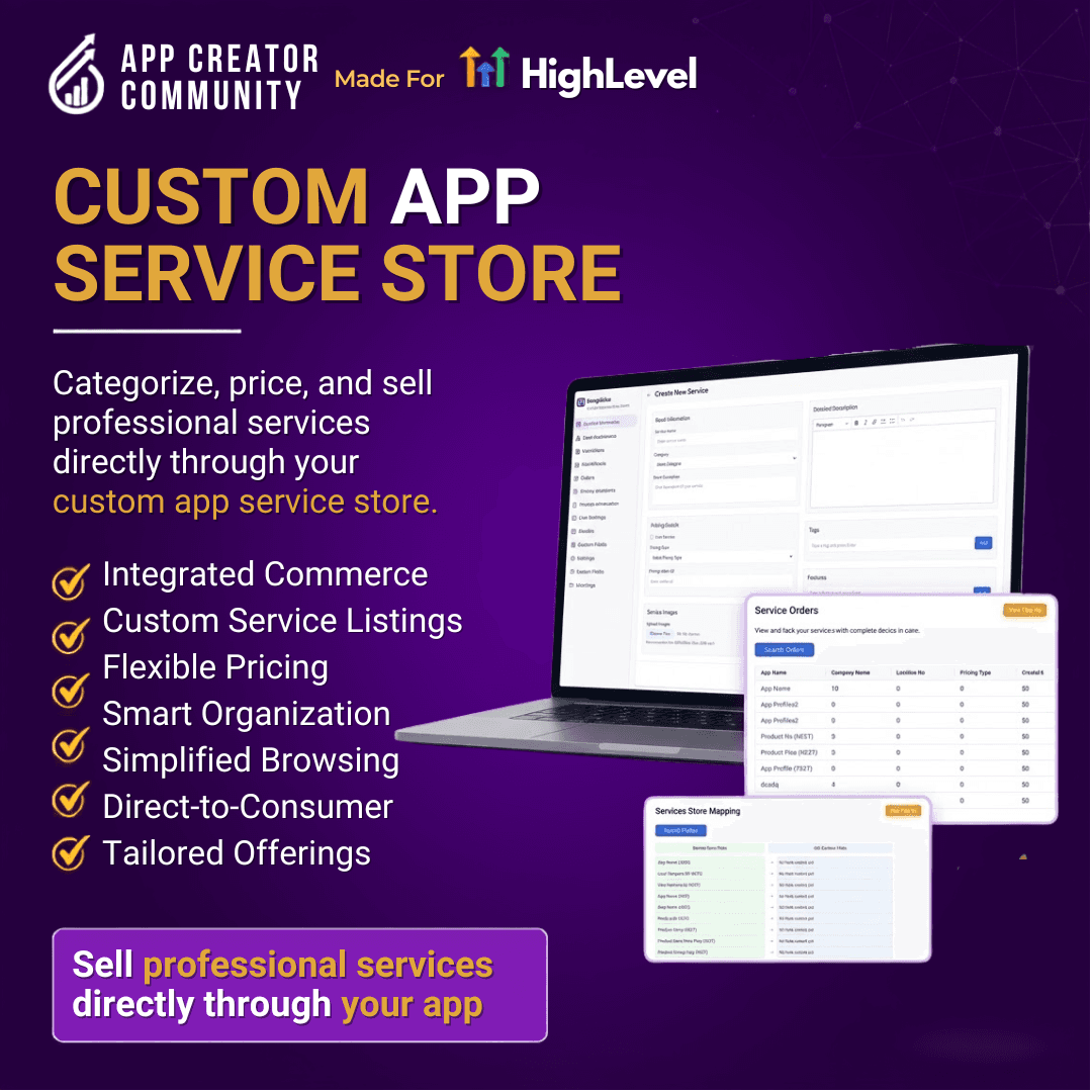Custom App Service Store