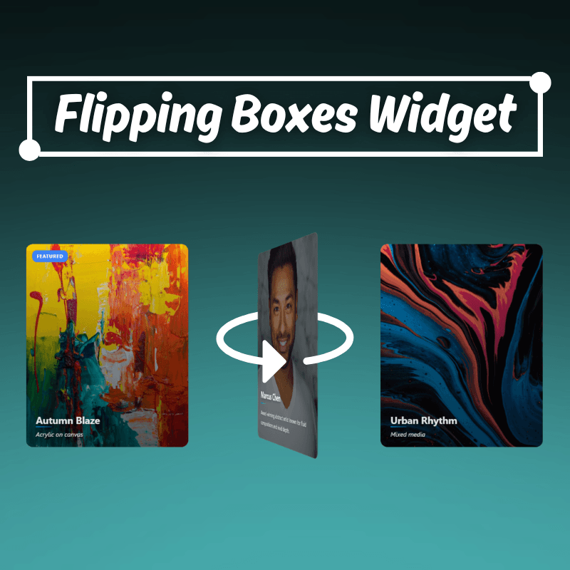 Flipping Boxes Widget