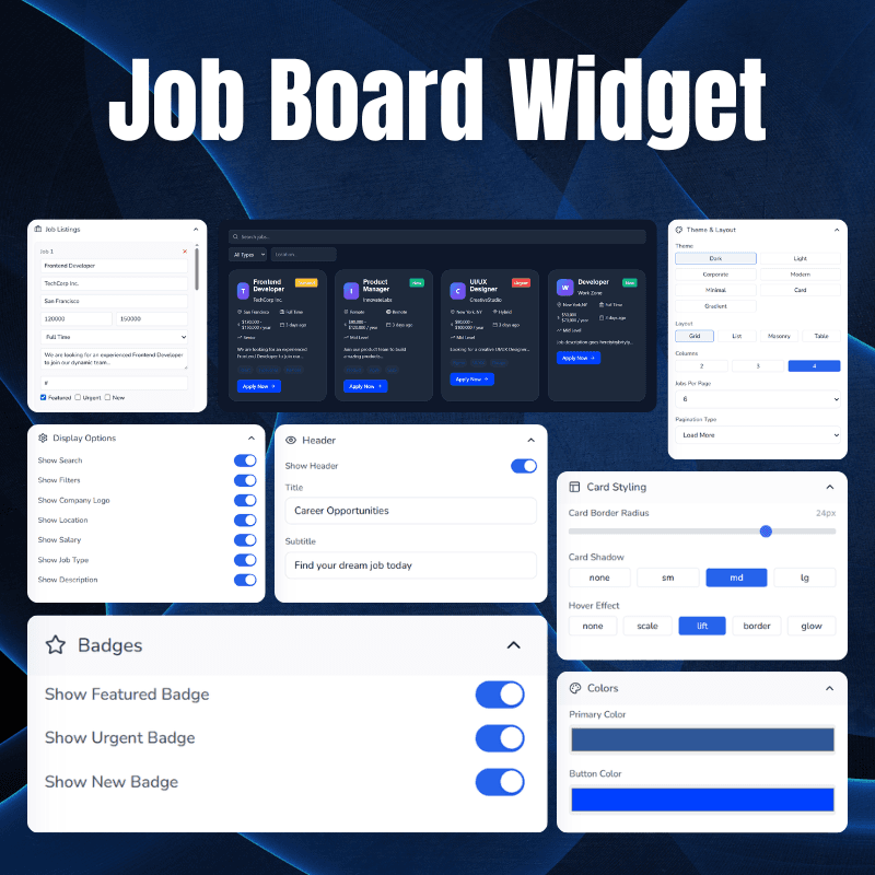 Job Board Widget