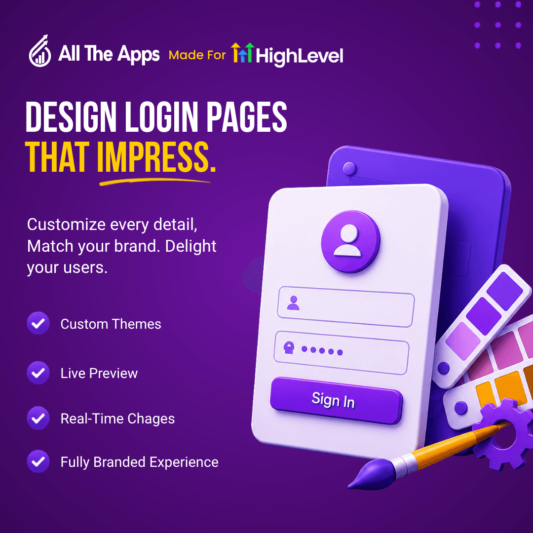 Log In Page Builder