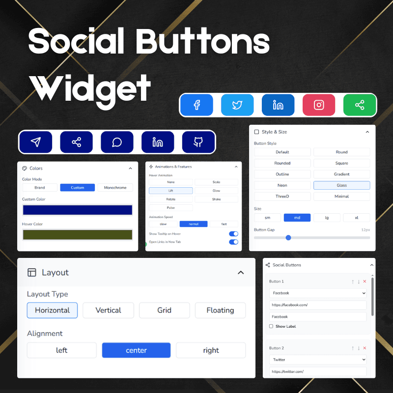 Social Buttons Widget