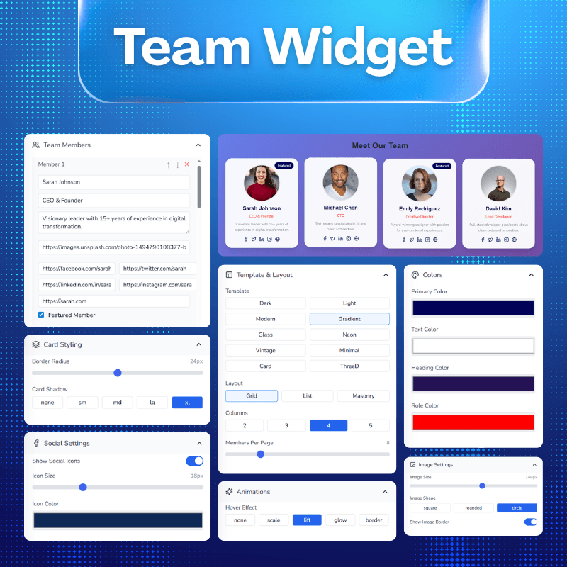 Team Widget
